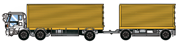 フルトレーラーのイラスト